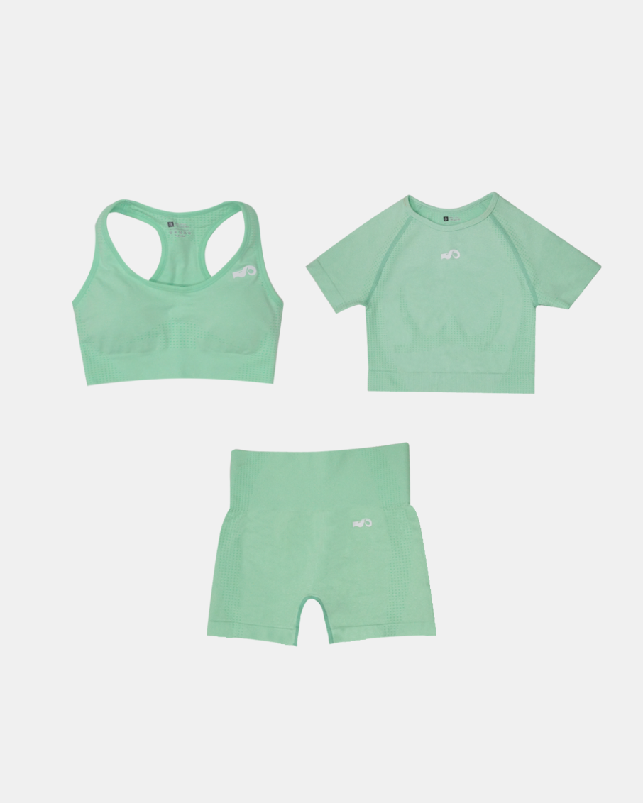 Conjunto corto verde
