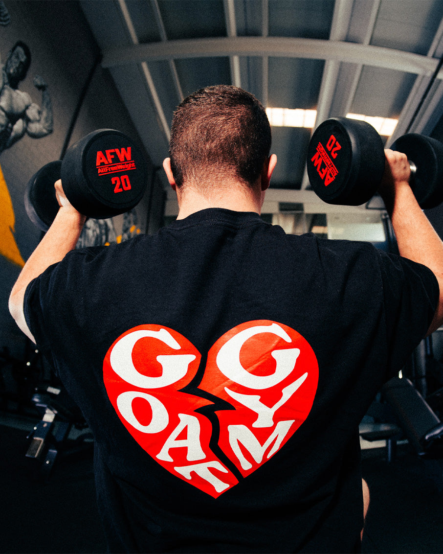 Camiseta con corazón de la colección de San Valentín de GoatGym